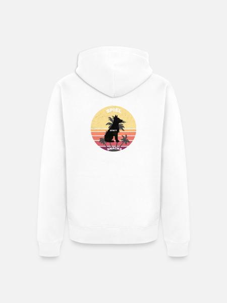 Retro - Unisex Premium Bio Zip Hoodie - Weiß