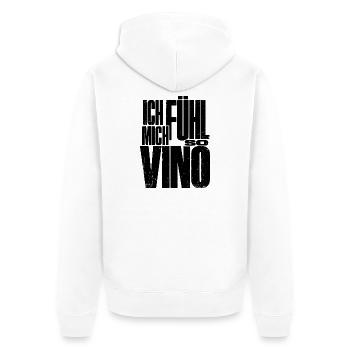 Je me sens tellement Vino ! - Veste à capuche bio Premium Unisexe - blanc - Dos - Thijin (182cm)