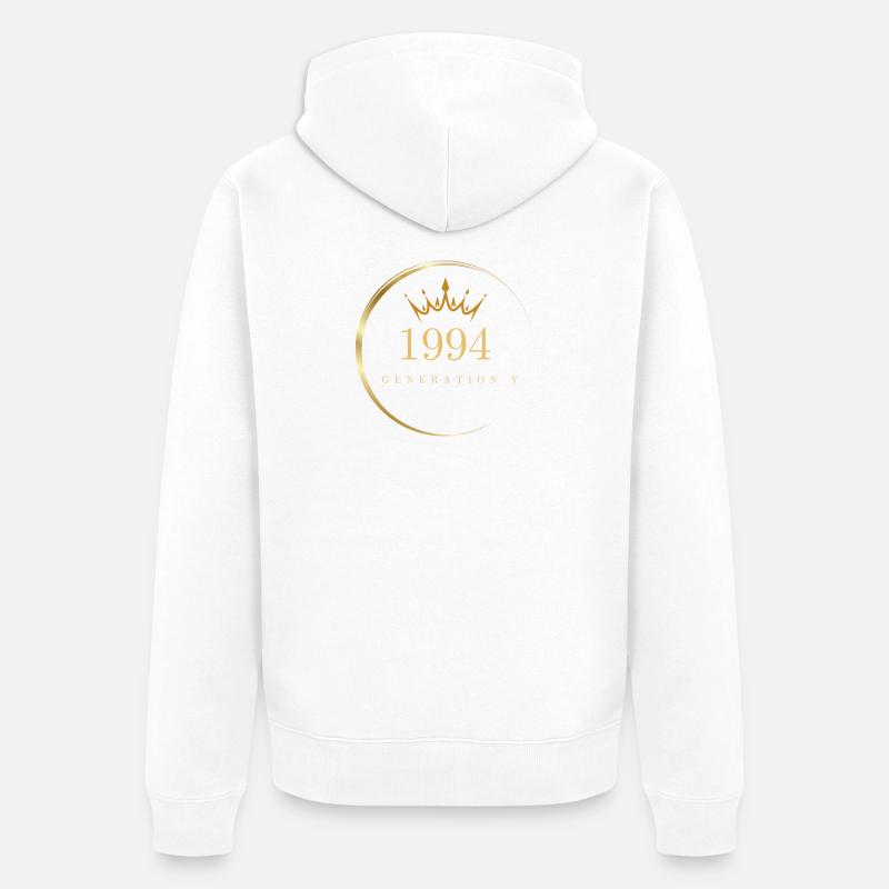 Génération Y construite en 1994 - Veste à capuche bio Premium Unisexe - blanc