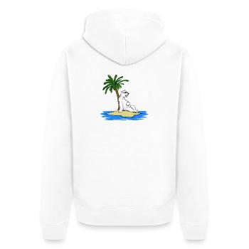 Hot Polar Bear - Veste à capuche bio Premium Unisexe - blanc - Dos - Thijin (182cm)