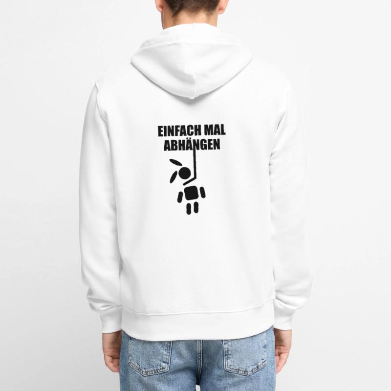 Rabbit bunny rabbit easter bunny gallows Haengk Unisex Premium Organic Zip Hoodie