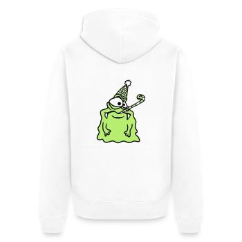 anniversaire seul solitaire triste pas de cadeaux - Veste à capuche bio Premium Unisexe - blanc - Dos - Thijin (182cm)