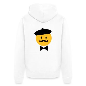france - Veste à capuche bio Premium Unisexe - blanc - Dos - Thijin (182cm)