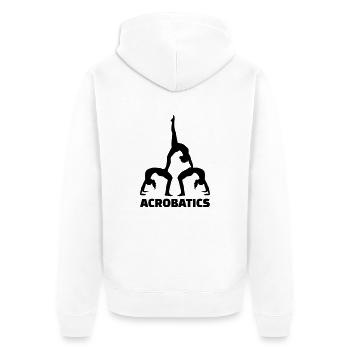 Acrobatics - Unisex Premium Organic Zip Hoodie - white - Back - Thijin (182cm)