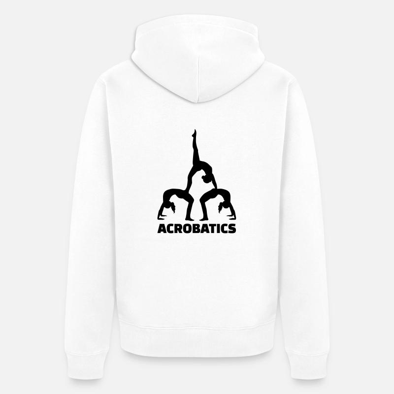 Acrobatics - Veste à capuche bio Premium Unisexe - blanc