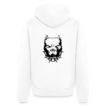 pitbull_01 - Veste à capuche bio Premium Unisexe - blanc - Dos - Thijin (182cm)