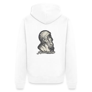 Archimedes - Veste à capuche bio Premium Unisexe - blanc - Dos - Thijin (182cm)