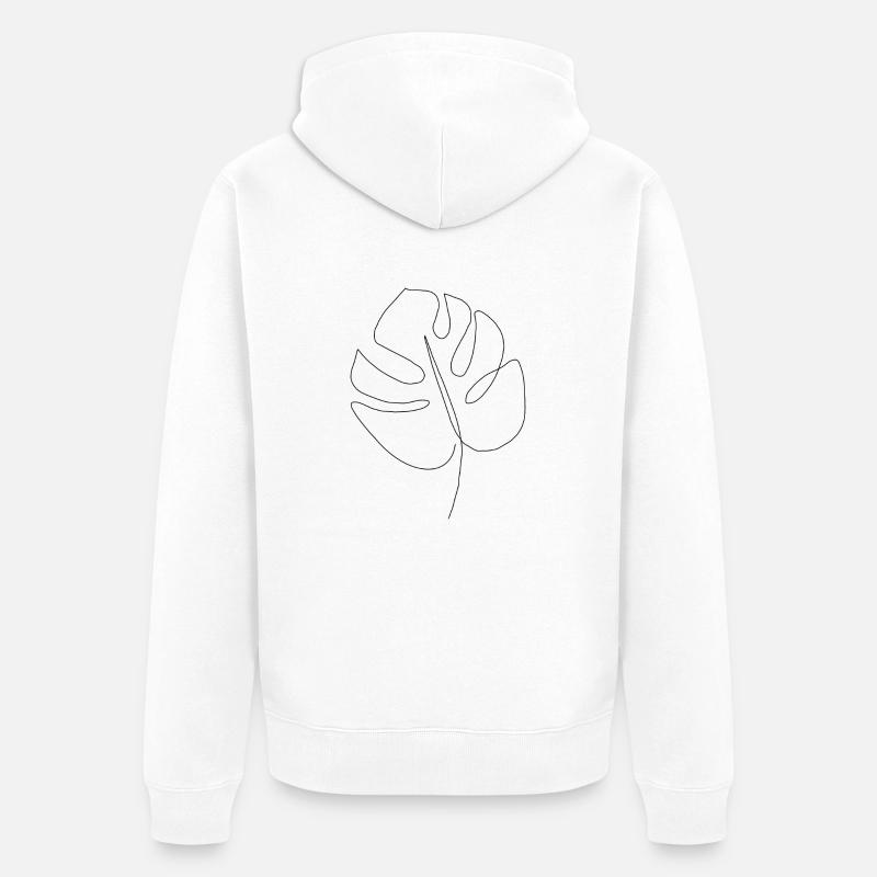 planter - Veste à capuche bio Premium Unisexe - blanc