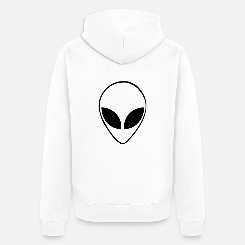 Tête étrangère - Veste à capuche bio Premium Unisexe - blanc