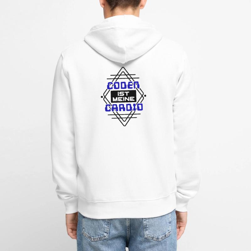 Software Developer Developer Cool Saying Coden Unisex Premium Organic Zip Hoodie