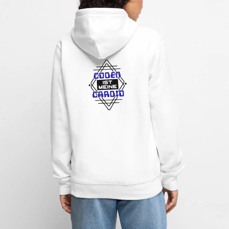 Software Developer Developer Cool Saying Coden Unisex Premium Organic Zip Hoodie
