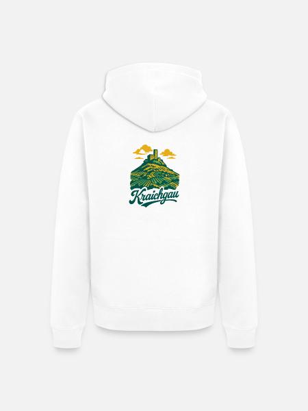 Steinsburg im Kraichgau - Unisex Premium Bio Zip Hoodie - Weiß