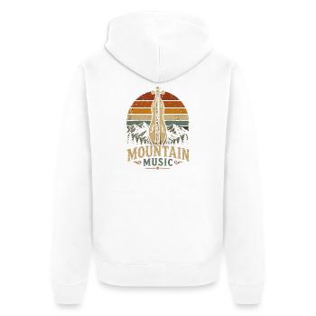 dulcimer dulcimer musician plucked instrument - Unisex Premium Organic Zip Hoodie - white - Back - Thijin (182cm)
