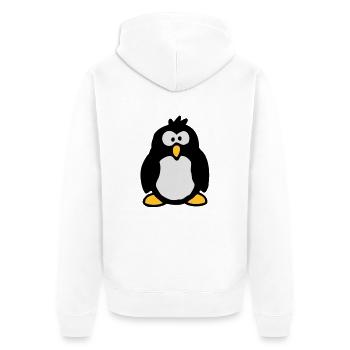 little_penguin - Veste à capuche bio Premium Unisexe - blanc - Dos - Thijin (182cm)