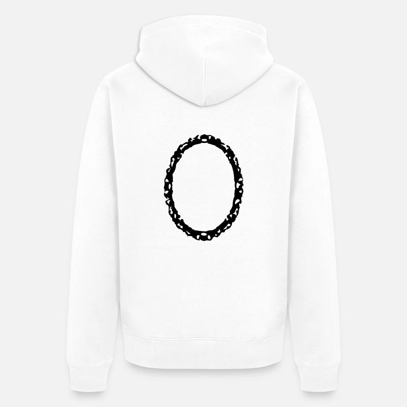 frame1_vec_1de - Veste à capuche bio Premium Unisexe - blanc
