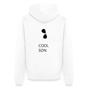 Fils cool - Veste à capuche bio Premium Unisexe - blanc - Dos - Thijin (182cm)