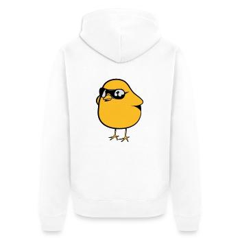 küken süss symbol - Unisex Premium Bio Zip Hoodie - Weiß - Hinten - Thijin (182cm)