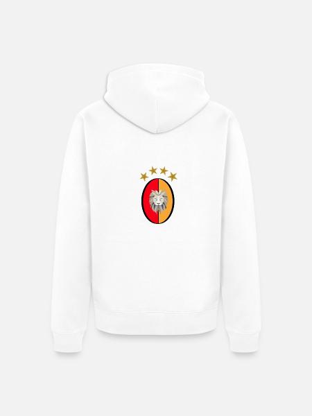 GS - Gala - Aslan - Leo - Unisex Premium Organic Zip Hoodie - white
