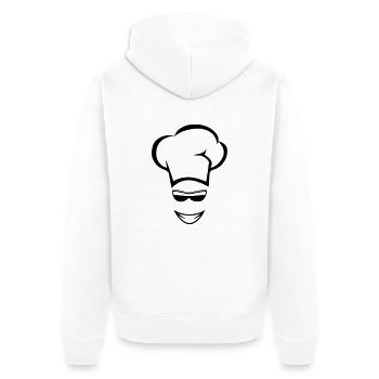 Faire cuire des lunettes de soleil de cuisson - Veste à capuche bio Premium Unisexe - blanc - Dos - Thijin (182cm)