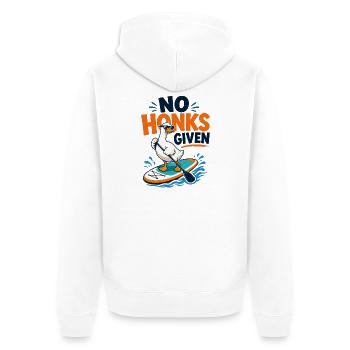  Backprint | SUP Paddleboard Board Stand Up paddel - Unisex Premium Bio Zip Hoodie - Weiß - Hinten - Thijin (182cm)