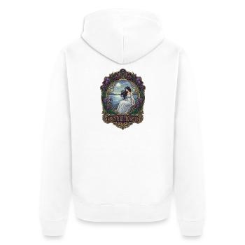 La paix au bord de l’eau dans le style Art nouveau - Veste à capuche bio Premium Unisexe - blanc - Dos - Thijin (182cm)