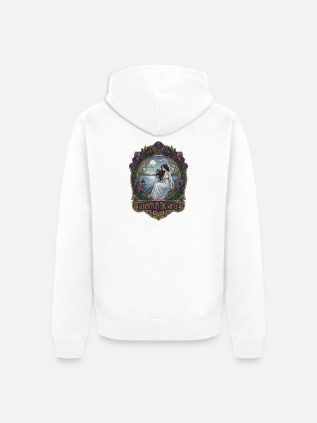Frieden am Wasser im Jugendstil - Unisex Premium Bio Zip Hoodie - Weiß