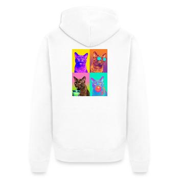 Chats Havana Cat - Veste à capuche bio Premium Unisexe - blanc - Dos - Thijin (182cm)