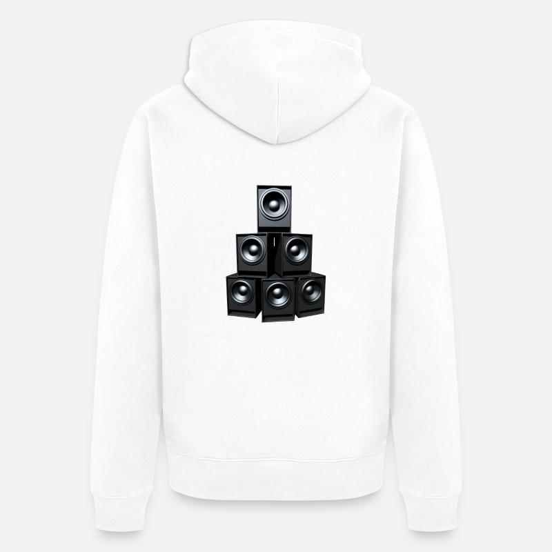 Basse Pyramide - Veste à capuche bio Premium Unisexe - blanc