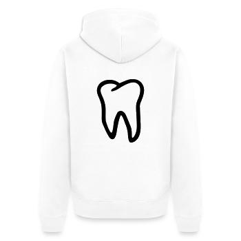 Dent - Veste à capuche bio Premium Unisexe - blanc - Dos - Thijin (182cm)