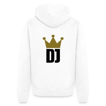 DJ - Veste à capuche bio Premium Unisexe - blanc - Dos - Thijin (182cm)