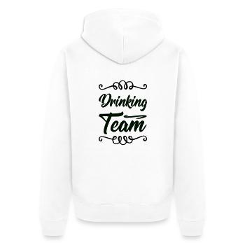 Équipe de boisson - Veste à capuche bio Premium Unisexe - blanc - Dos - Thijin (182cm)