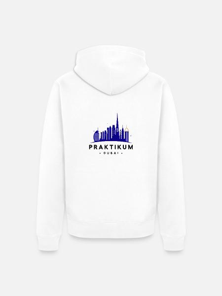 Praktikum Dubai - Unisex Premium Bio Zip Hoodie - Weiß