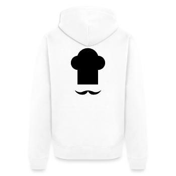 Cuisine - Unisex Premium Organic Zip Hoodie - white - Back - Thijin (182cm)