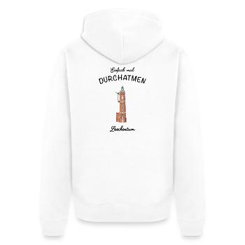 Bremerhaven, phare Loschenturm - Veste à capuche bio Premium Unisexe - blanc - Dos - Thijin (182cm)