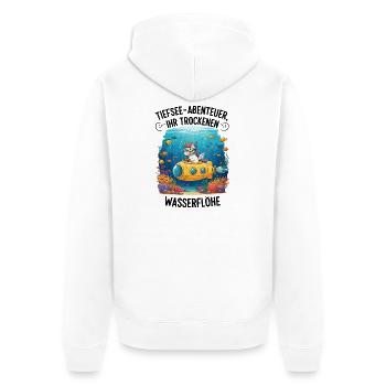 Licorne Aventure en haute mer - Veste à capuche bio Premium Unisexe - blanc - Dos - Thijin (182cm)