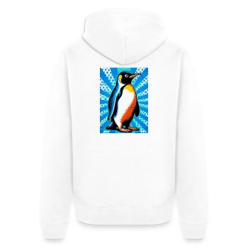 pingouin - Veste à capuche bio Premium Unisexe - blanc - Dos - Thijin (182cm)