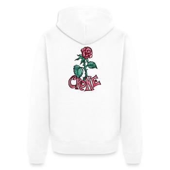 Tatouage de la Vieille Rose - Veste à capuche bio Premium Unisexe - blanc - Dos - Thijin (182cm)