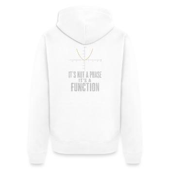 Keine Phase Sondern Eine Funktion Mathelehrer - Unisex Premium Bio Zip Hoodie - Weiß - Hinten - Thijin (182cm)