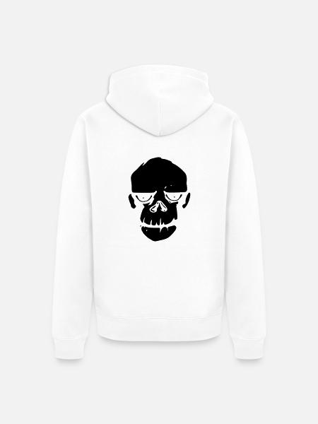 Affe Stadtaffe - Unisex Premium Bio Zip Hoodie - Weiß