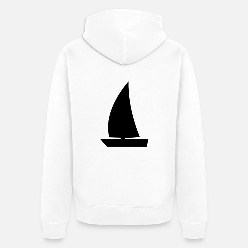 sailing - Veste à capuche bio Premium Unisexe - blanc