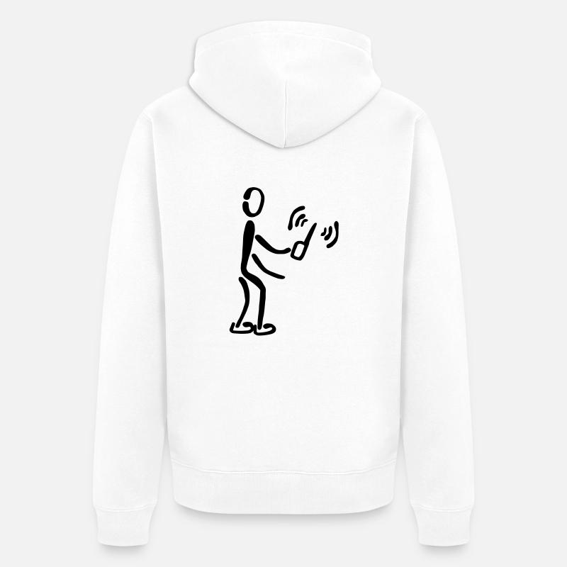 Radio amateur - Veste à capuche bio Premium Unisexe - blanc