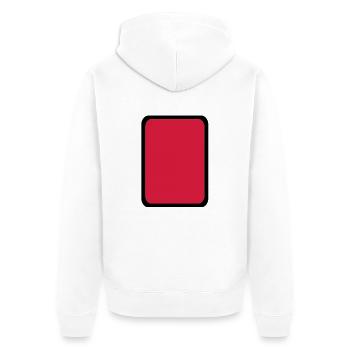 Carton rouge Arbitre - Veste à capuche bio Premium Unisexe - blanc - Dos - Thijin (182cm)