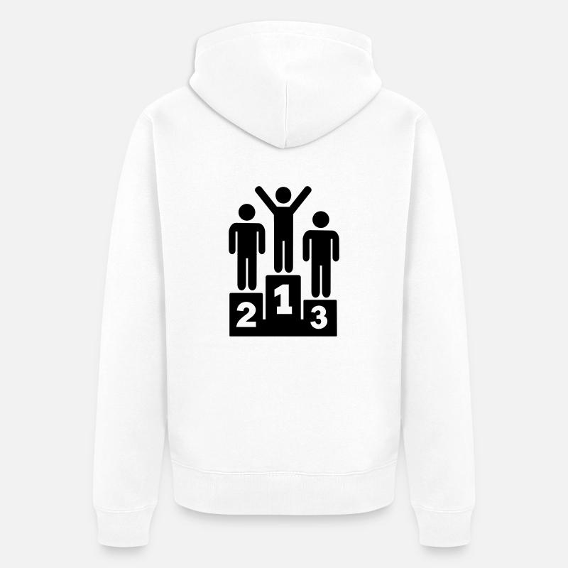 Podium - Veste à capuche bio Premium Unisexe - blanc