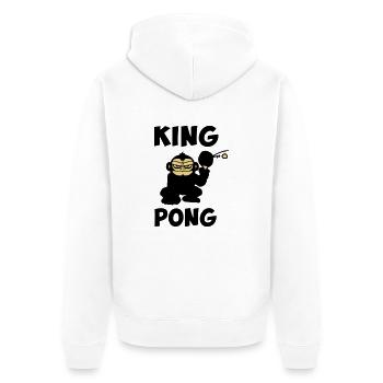 ping pong, tennis de table humour drôle - Veste à capuche bio Premium Unisexe - blanc - Dos - Thijin (182cm)