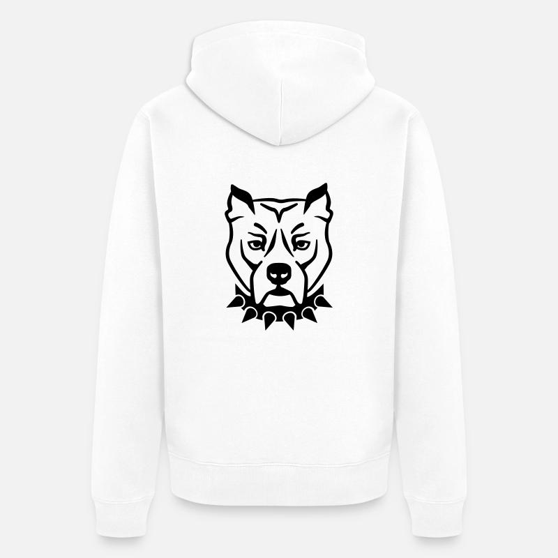 Pitbull - Veste à capuche bio Premium Unisexe - blanc