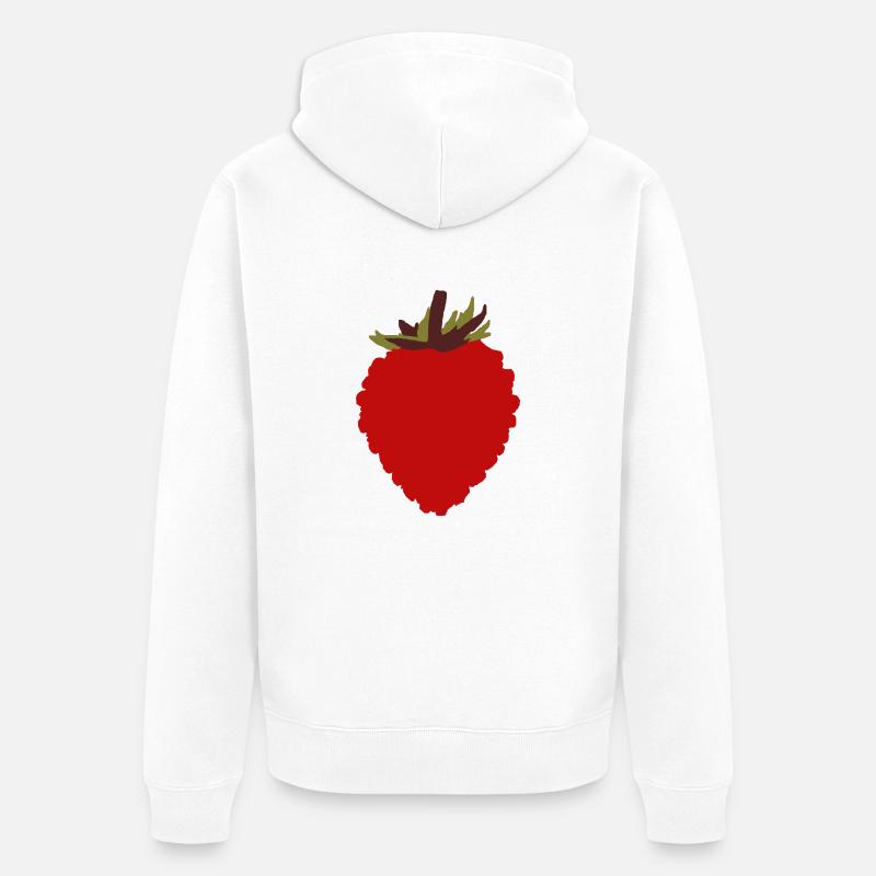 Fraisier - Veste à capuche bio Premium Unisexe - blanc