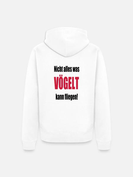 vögeln - Unisex Premium Bio Zip Hoodie - Weiß