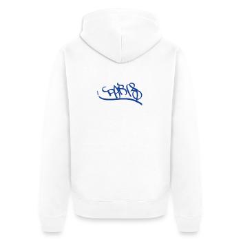 Paris Graffiti Design de Style Urbain - Veste à capuche bio Premium Unisexe - blanc - Dos - Thijin (182cm)