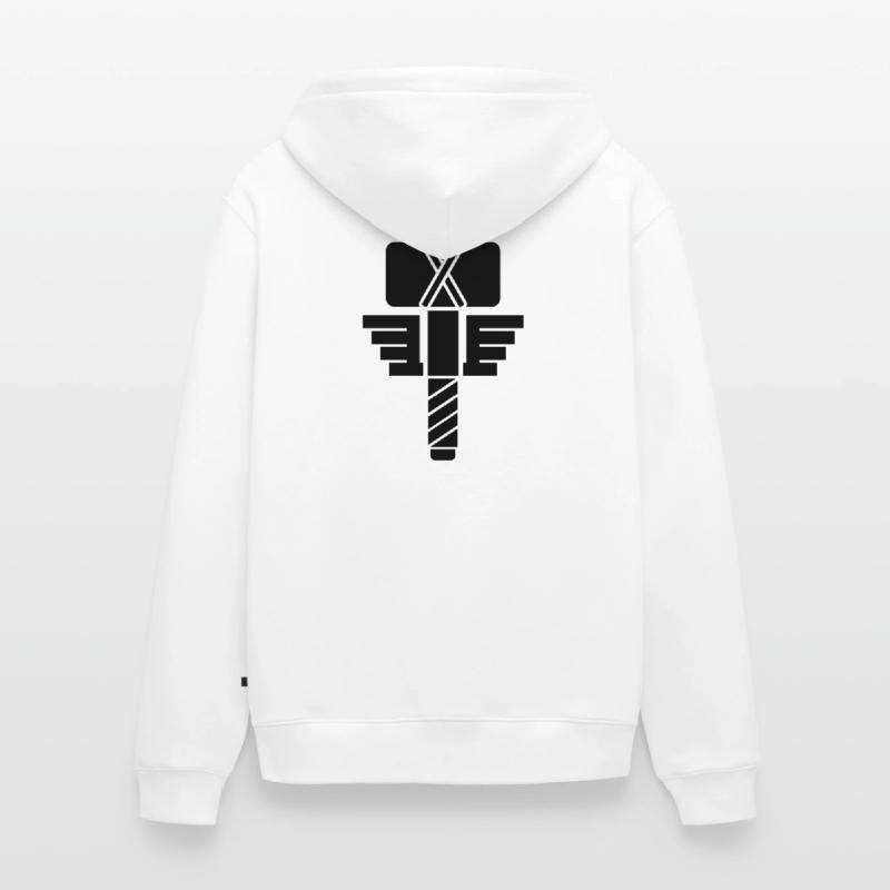 Thor Hammer – Wikinger Mjölnir Comic Superheld Unisex Premium Bio Zip Hoodie