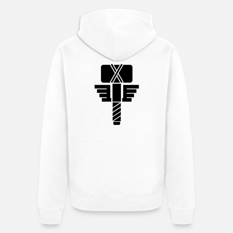 Thor - Veste à capuche bio Premium Unisexe - blanc